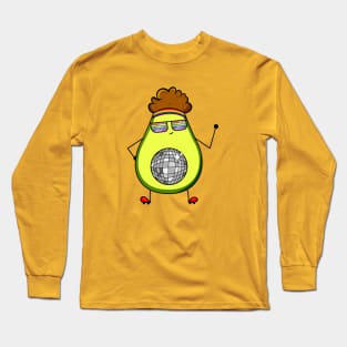 Disco Avoparty Avocado Long Sleeve T-Shirt